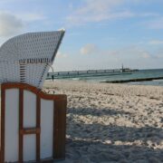 Strandkorb am Ostseestrand